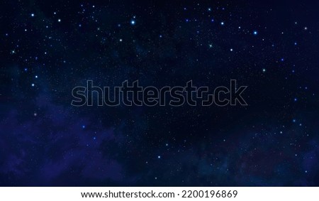 Nebula and stars in night sky, abstract background Foto d'archivio © 
