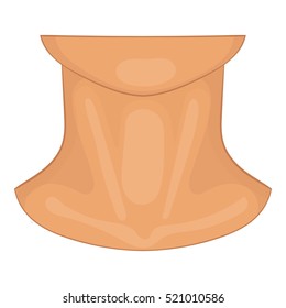 Neck Icon. Cartoon Illustration Of Neck  Icon For Web Design