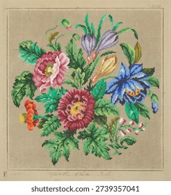 Needlework pattern (1800 