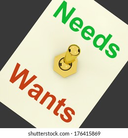 Needs Wants Lever 