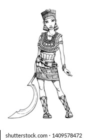 Nefertiti manga drawing 