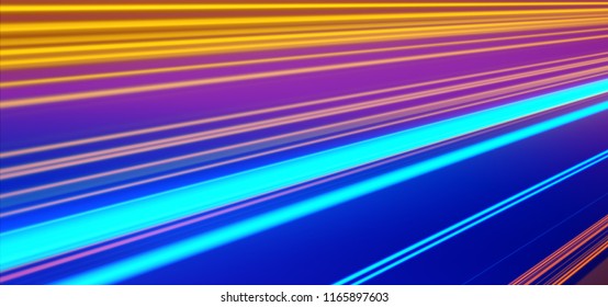Neon Background Abstract Lines Laser Beams Stock Illustration