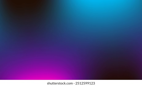 Neon blur glow. Color light overlay. Disco illumination. Defocused blue pink texture on dark abstract empty space background.