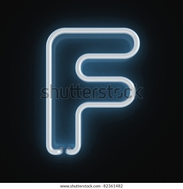 Neon Font Letter F Stock Illustration 82361482 | Shutterstock