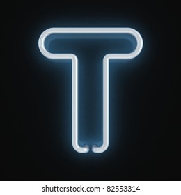 Neon Blue Letter T Hd Stock Images Shutterstock