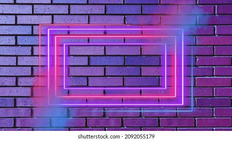 Neon Frame Background Visual Shapes Stock Illustration 2092055179 ...