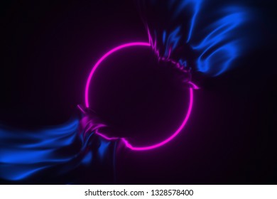 「Neon Glow Dark Frame Flowing Shiny」のイラスト素材 1328578400 | Shutterstock