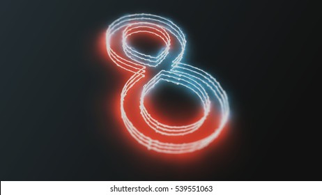 3,244 Neon number eight Images, Stock Photos & Vectors | Shutterstock