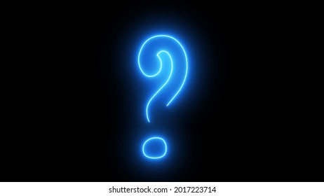 Neon Glowing Question Mark Question Mark Stock Illustration 2017223714 ...