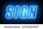 Neon glowing sign text effect, editable neon light text style isolated on black background