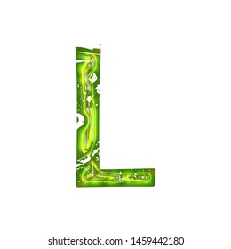 Neon Green Glowing Letter L 3d Stock Illustration 1459442180 | Shutterstock