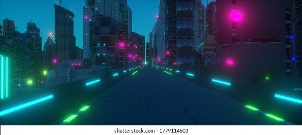 都会 夜景 ネオン 看板 のイラスト素材 画像 ベクター画像 Shutterstock