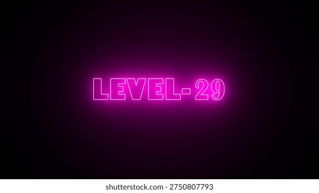Neon level sign. Neon level up sign and upper Level . next Level text background.
