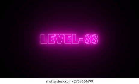 Neon level sign. Neon level up sign and upper Level . next Level text background.