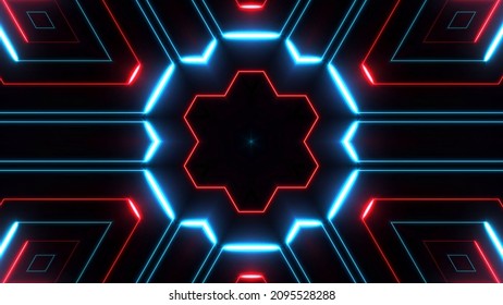 Neon Mandala Background Image