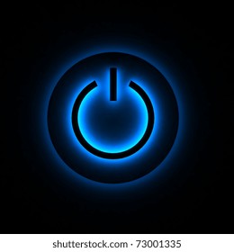 Neon Power Button