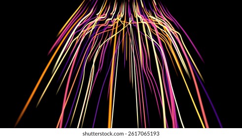 neon rays. Concept for big data, blockchain, cryptocurreny, inte