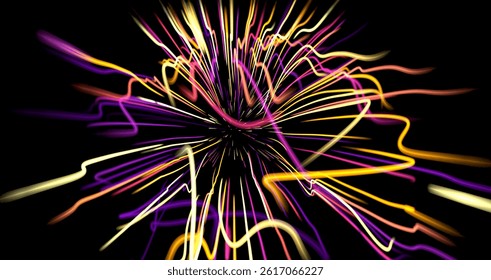 neon rays. Concept for big data, blockchain, cryptocurreny, inte