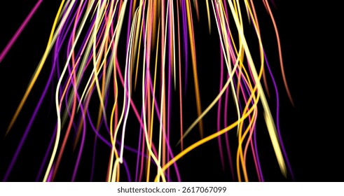 neon rays. Concept for big data, blockchain, cryptocurreny, inte