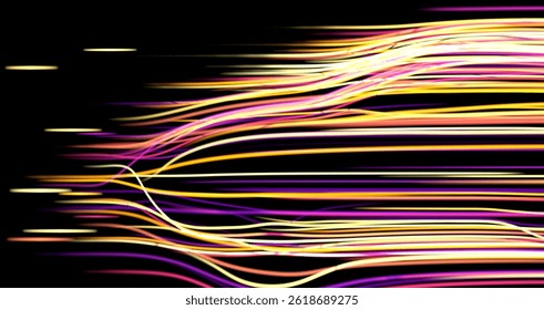 neon rays. Concept for big data, blockchain, cryptocurreny, inte