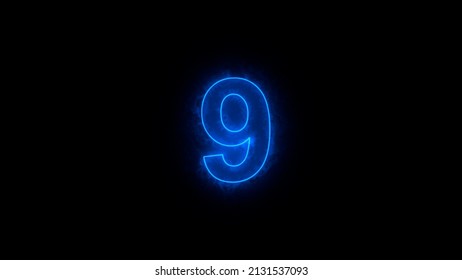 755 Neon blue number 9 Images, Stock Photos & Vectors | Shutterstock