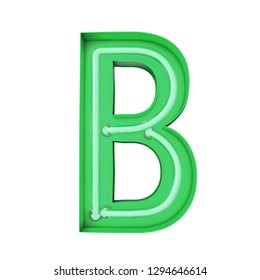 Similar Images, Stock Photos & Vectors of Neon style light letter B ...