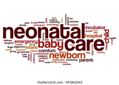 Neonatal Care Word Cloud Concept