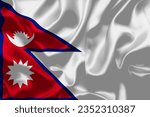 Nepal flag national day banner design High Quality flag background texture illustration 