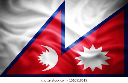 Nepal Flag Silk Copyspace Your Text Stock Illustration 349527341 ...