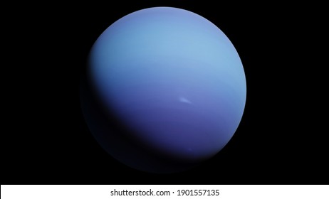 Neptune, The Gas Giant Planet 3d Rendering Illustration