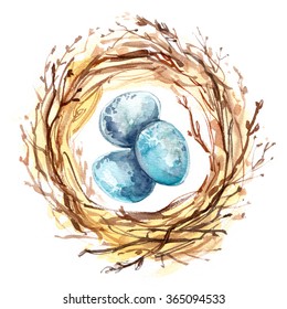 6,440 Watercolor nest Images, Stock Photos & Vectors | Shutterstock