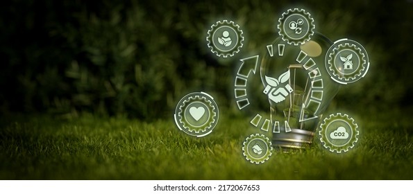 Net Zero Ecosystem And Digital Technology Concept Abstract Background 3D