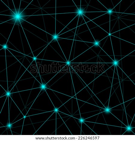 Network background repeating tileable illustration that repeats left, right, up and down 