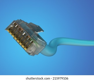 A Network Cable (category 6) With Standard 