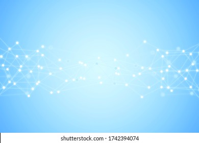 Network gradient abstract studio background