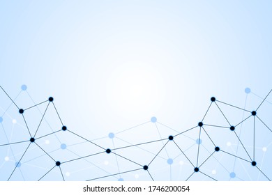 Network gradient abstract studio background