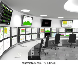 A network operations center or NOC also called a "network management center", is a location from which infrastructure monitoring, management and control takes place. 3D Illustration