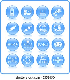 Network Raster Iconset Vector Version Available Stock Illustration ...