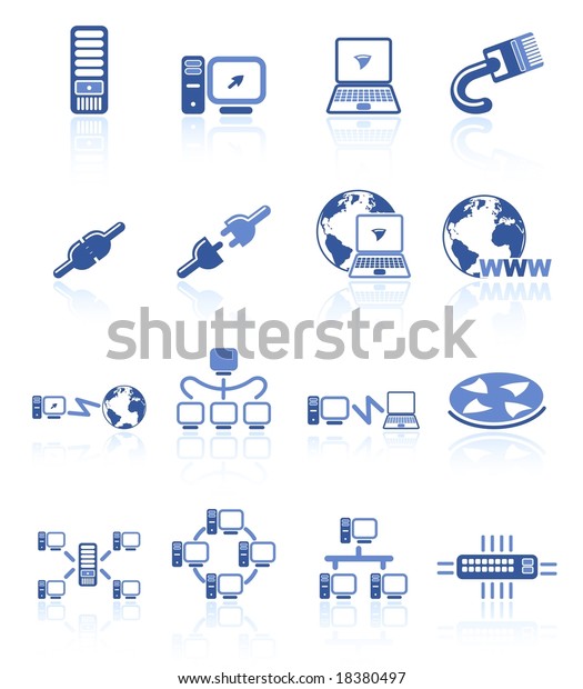 Network Raster Iconset Vector Version Available Stock Illustration 18380497