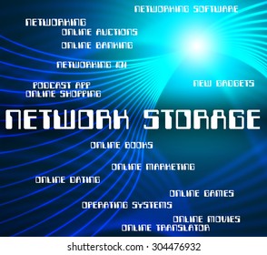 Network Storage Meaning Computers Technology And Digital