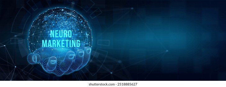 Neuromarketing. Sales and advertising marketing strategy concept. Business, Technology, Internet and network concept. 3d illustration - Powered by Shutterstock