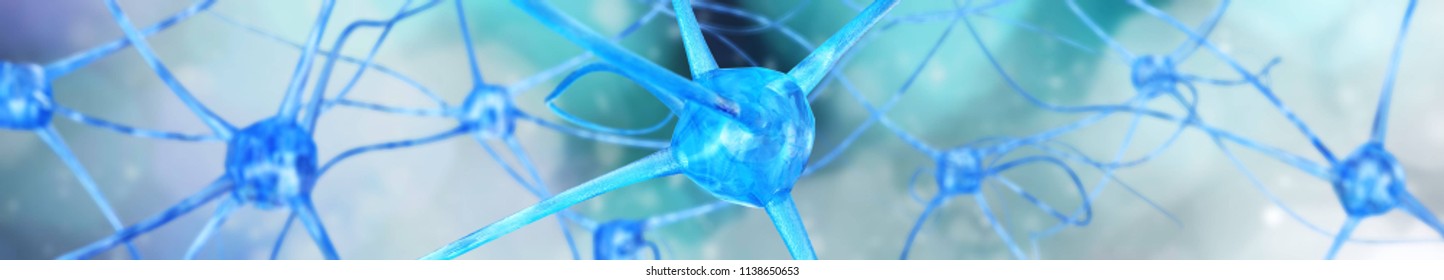 Neuron, Neural Network, Nerve Node, Nervous System, 3D Rendering