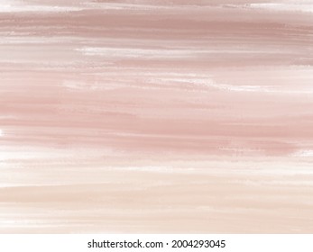 Neutral background in dusty rose beige color. Horizontal gradient texture. Ombre effect. Abstract hand drawn image.