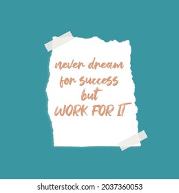 1,456 Never dreamed success worked Images, Stock Photos & Vectors ...