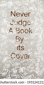 71 Judge A Book By Its Cover Images, Stock Photos & Vectors | Shutterstock