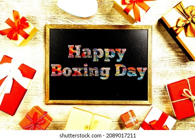 A New Best Happy Boxing Day Fastival Celebration Colourful Stylish Front Text Background Illustration Photos