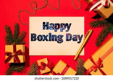 A New Best Happy Boxing Day Fastival Celebration Colourful Stylish Front Text Background Illustration Photos