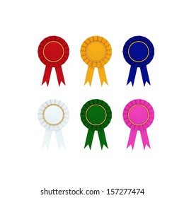 Award Ribbon Set Vector Certificate Banner Stock Vector (Royalty Free ...