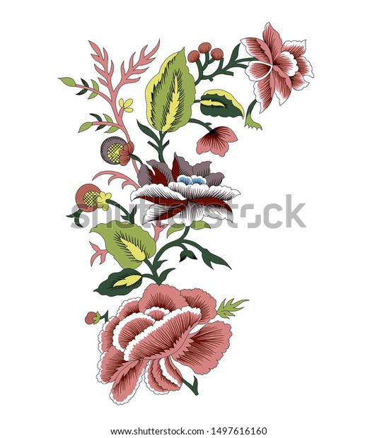 New Creation Digital Flower All Colour Stock Illustration 1497616160