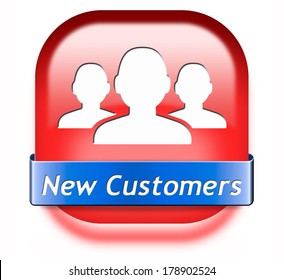 New Customers Red Button Attract Buyers Increase Traffic By Product Marketing Service And Promotion Study Customer Base And Profile